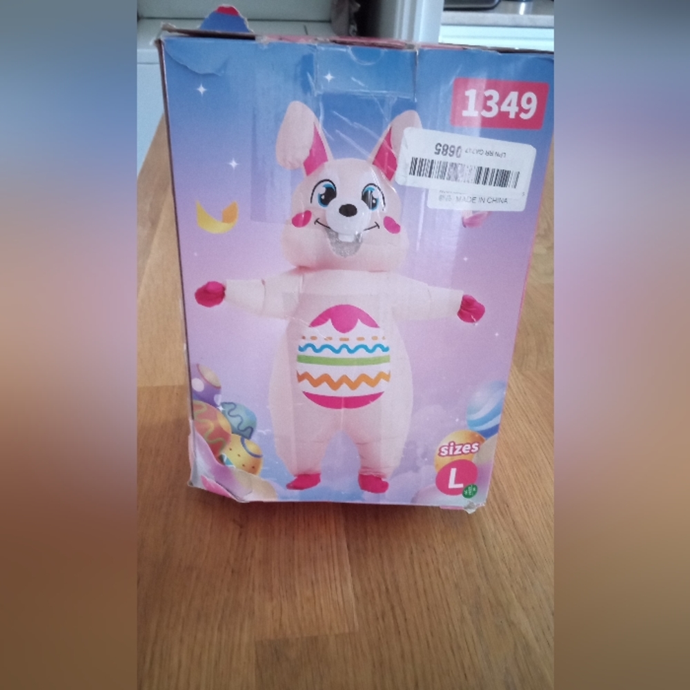 Pink Easter Bunny Inflatable Costume - Men Other - Picture 7 of 8